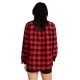 TEDDY LINED FLANNEL RED