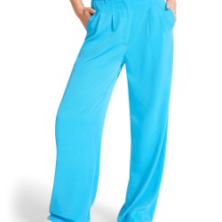 PLEATED TROUSERS BLUE