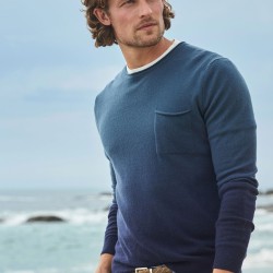 NATE DEGRADE CASHMERE ROLL SWEATER